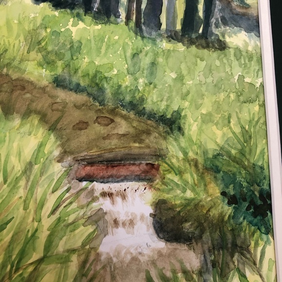 Framed Original Watercolor by Reggie Linville - Picture 3 of 8